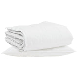 Vidaxl winter dekbed met kussen 2 pcs wit donsveertjes