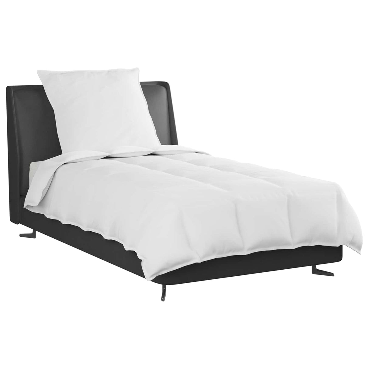 Vidaxl 2-in-1 dekbed met kussen 2 pcs wit donsveertjes