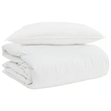 Vidaxl 2-in-1 dekbed met kussen 2 pcs wit donsveertjes