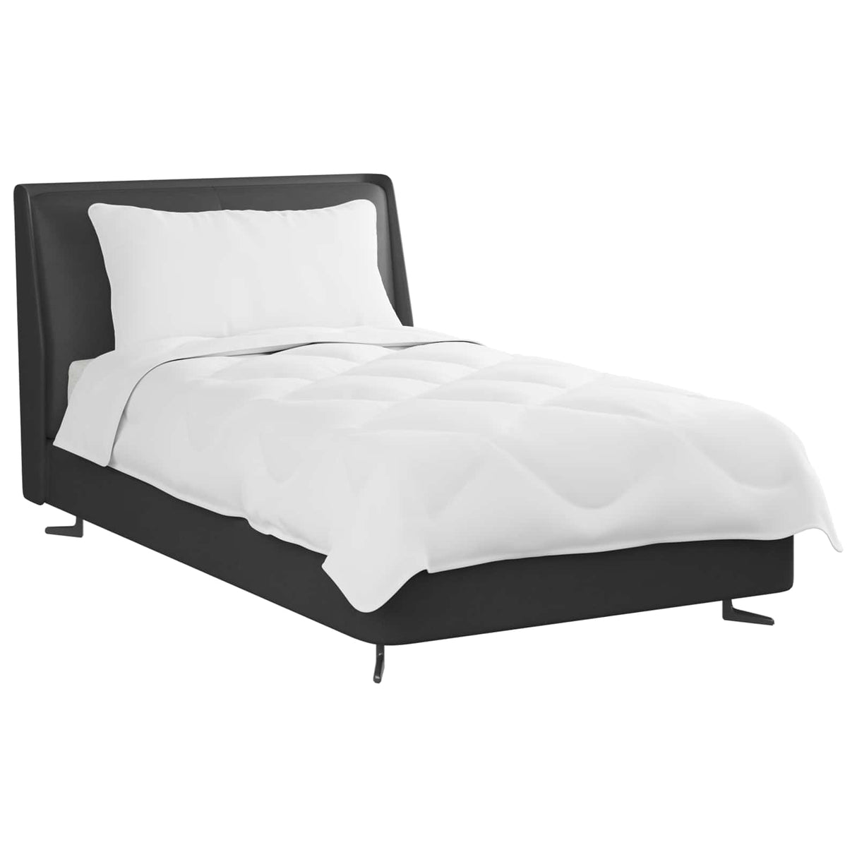 Vidaxl zomer dekbed met kussen 2 pcs wit microvezel