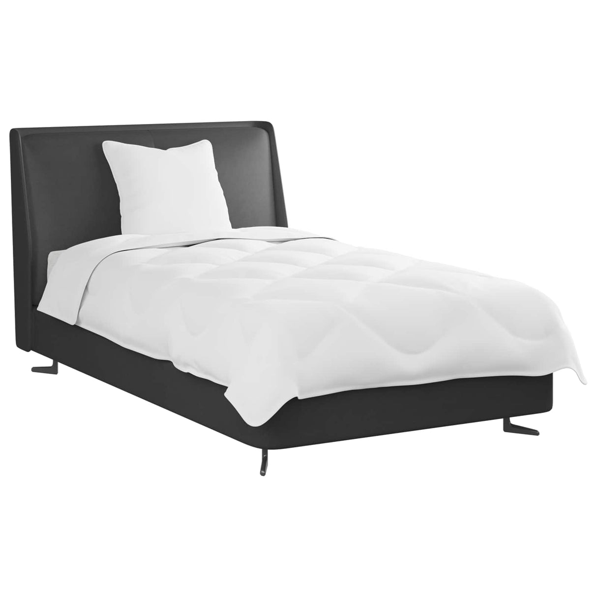 Vidaxl zomer dekbed met kussen 2 pcs wit microvezel