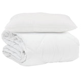 Vidaxl zomer dekbed met kussen 2 pcs wit microvezel