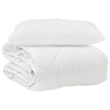 Vidaxl dekbed met kussen 2 pcs wit microvezel