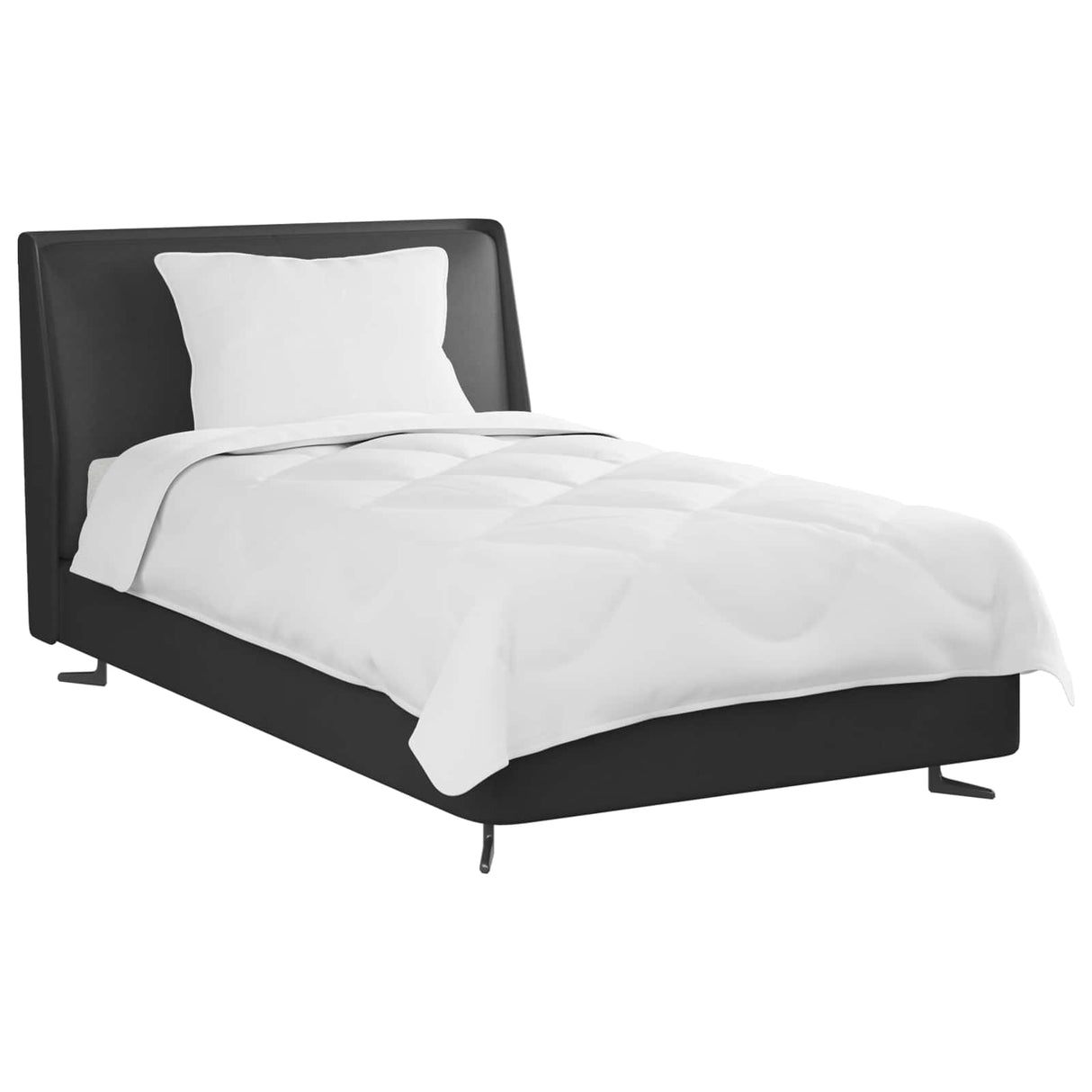 Vidaxl dekbed met kussen 2 pcs wit microvezel