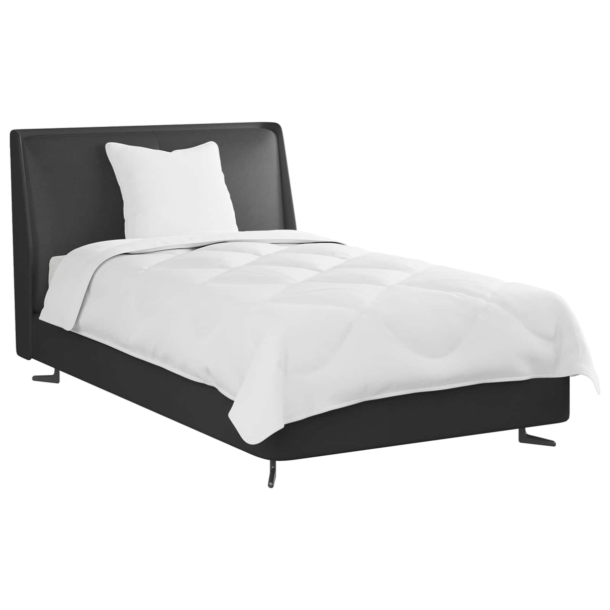 Vidaxl dekbed met kussen 2 pcs wit microvezel