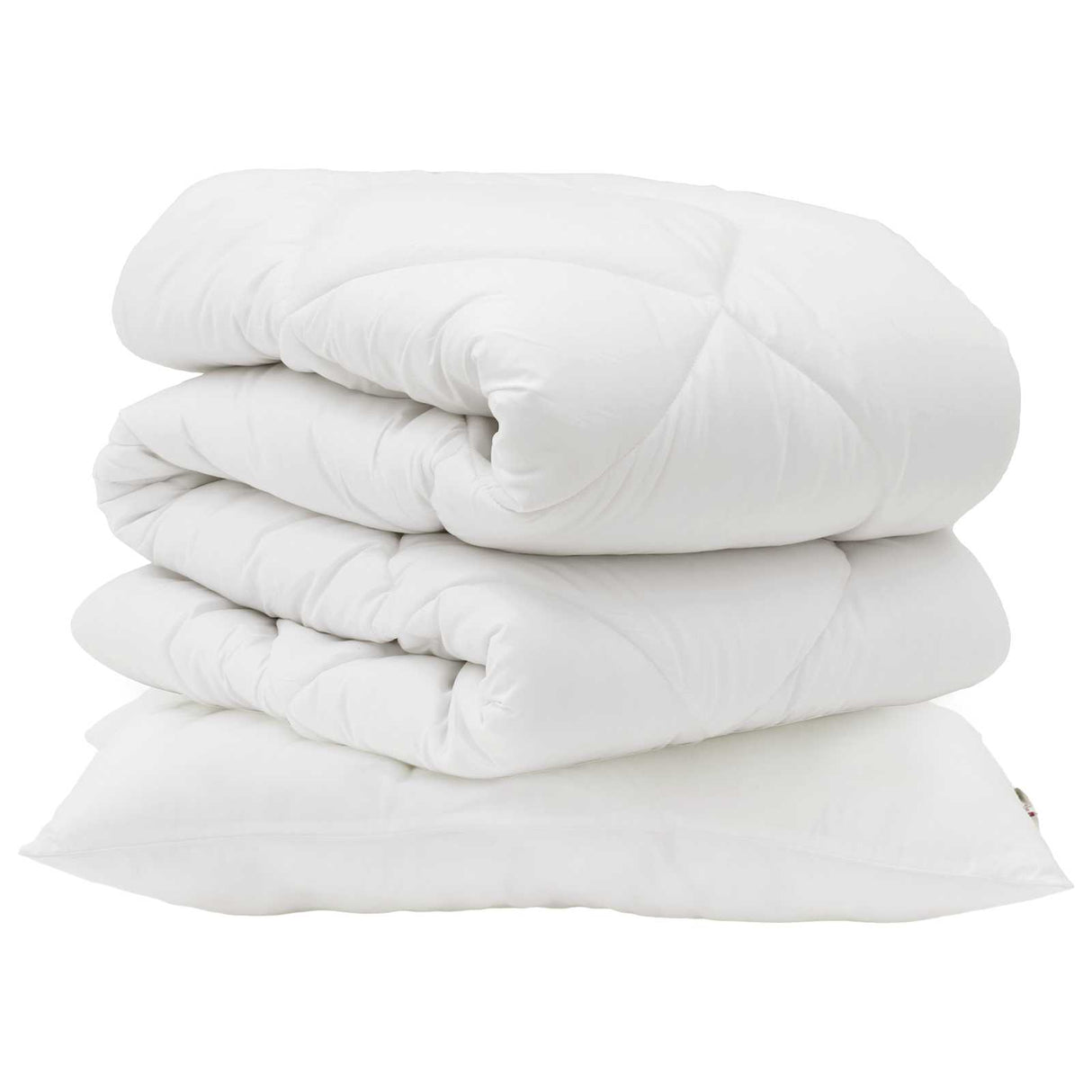 Vidaxl dekbed set met kussen 2 pcs wit microvezel