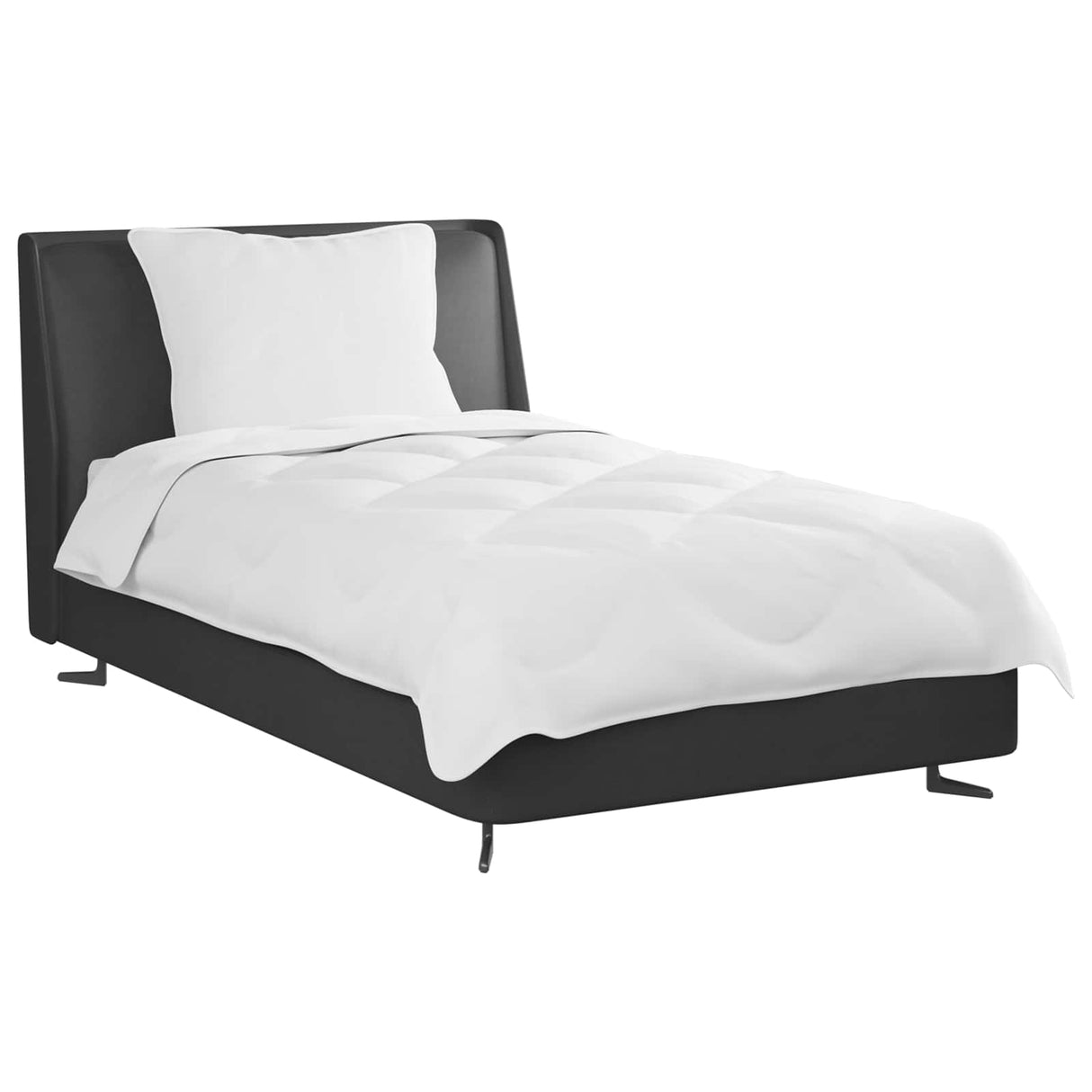 Vidaxl dekbed set met kussen 2 pcs wit microvezel