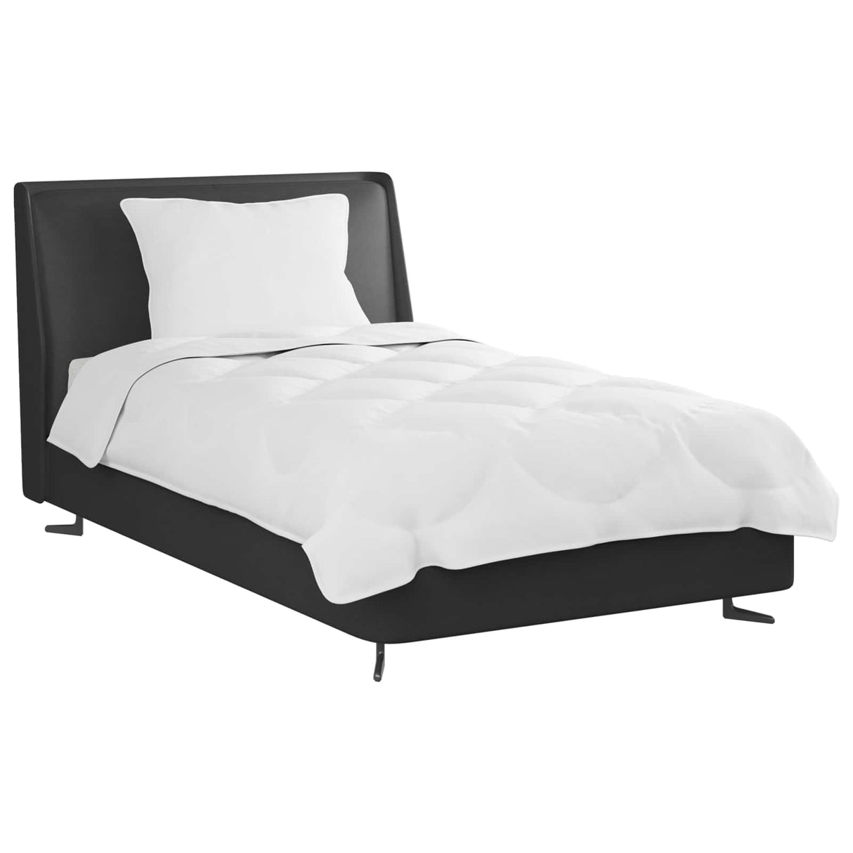 Vidaxl dekbed set met kussen 2 pcs wit microfibre