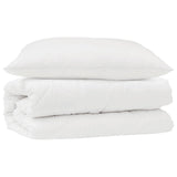 Vidaxl dekbed set met kussen 2 pcs wit microfibre
