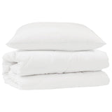 Vidaxl dekbed set met kussen 2 pcs wit microfibre