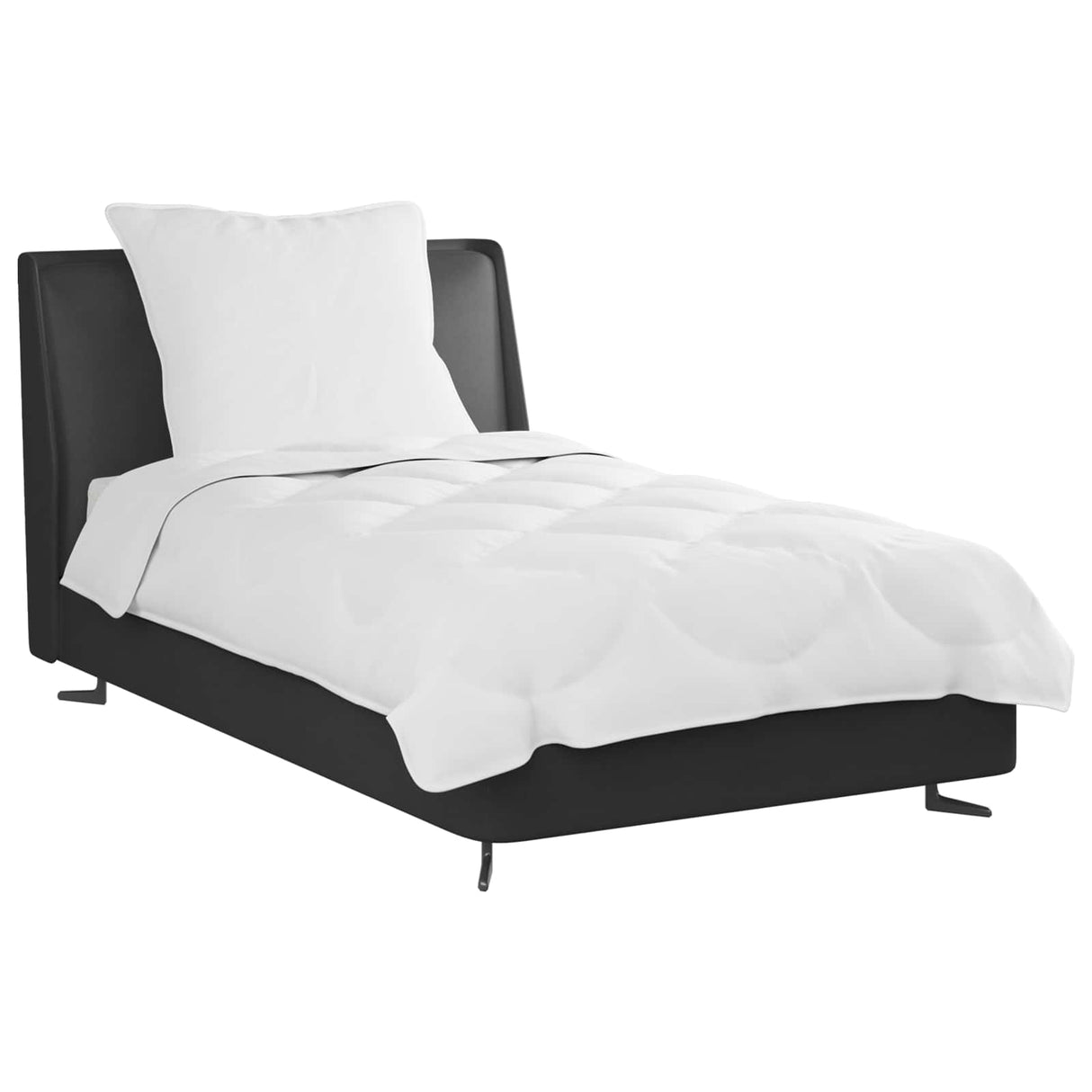Vidaxl dekbed set met kussen 2 pcs wit microfibre