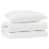 Vidaxl dekbed set met kussen 2 pcs wit microfibre