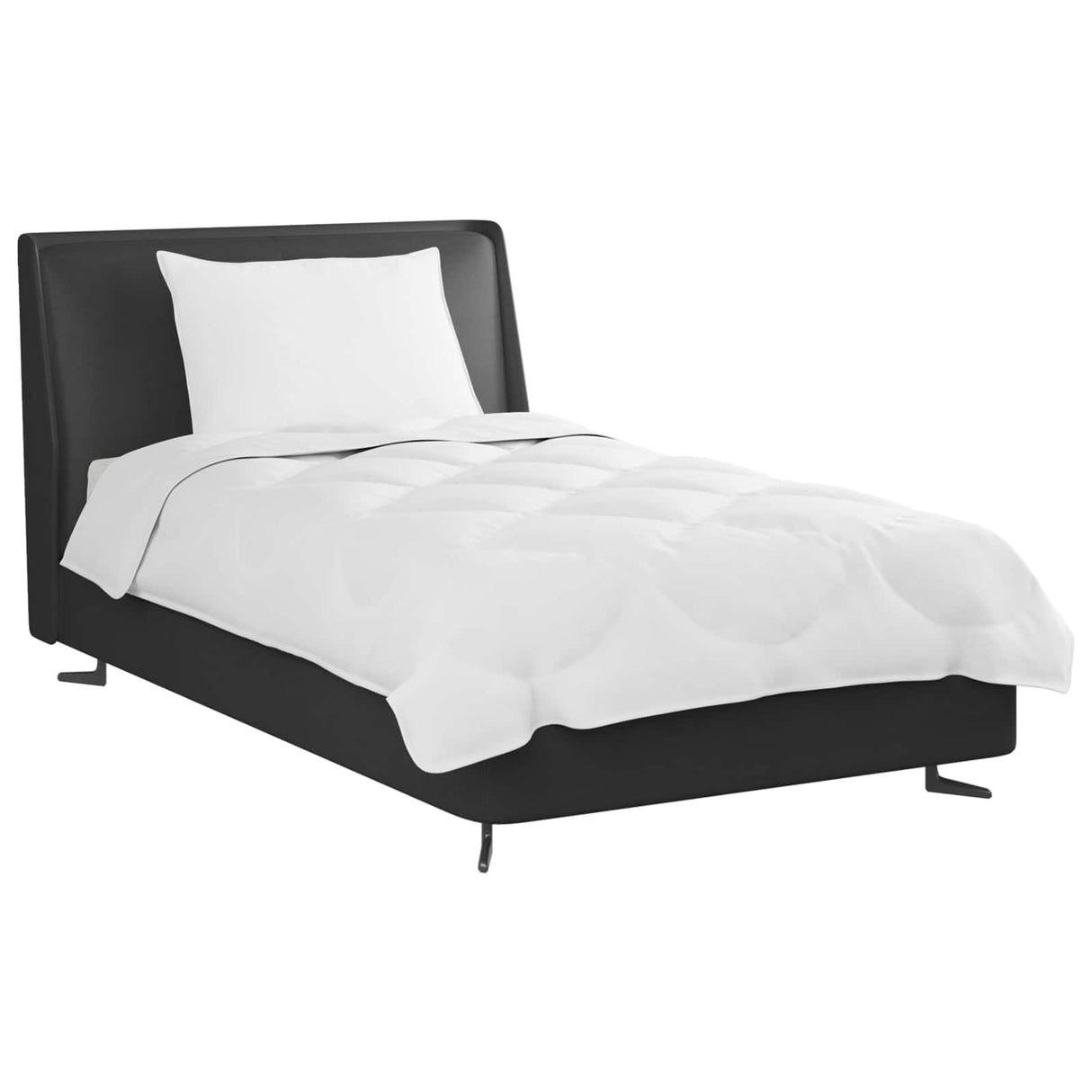 Vidaxl dekbed set met kussen 2 pcs wit microfibre