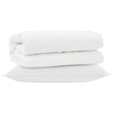 Vidaxl dekbed set met kussen 2 pcs wit microfibre
