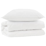 Vidaxl dekbed set met kussen 2 pcs wit microfibre