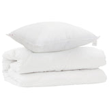 Vidaxl dekbed set met kussen 2 pcs wit microfibre