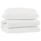 Vidaxl dekbed set met kussen 2 pcs wit microfibre