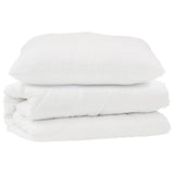 Vidaxl dekbed set met kussen 2 pcs wit microfibre