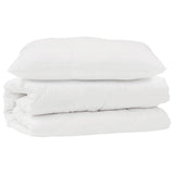 Vidaxl dekbed set met kussen 2 pcs wit microfibre