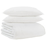 Vidaxl winter dekbed met kussen 3 pcs wit donsveertjes