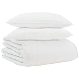 Vidaxl winter dekbed met kussen 3 pcs wit donsveertjes