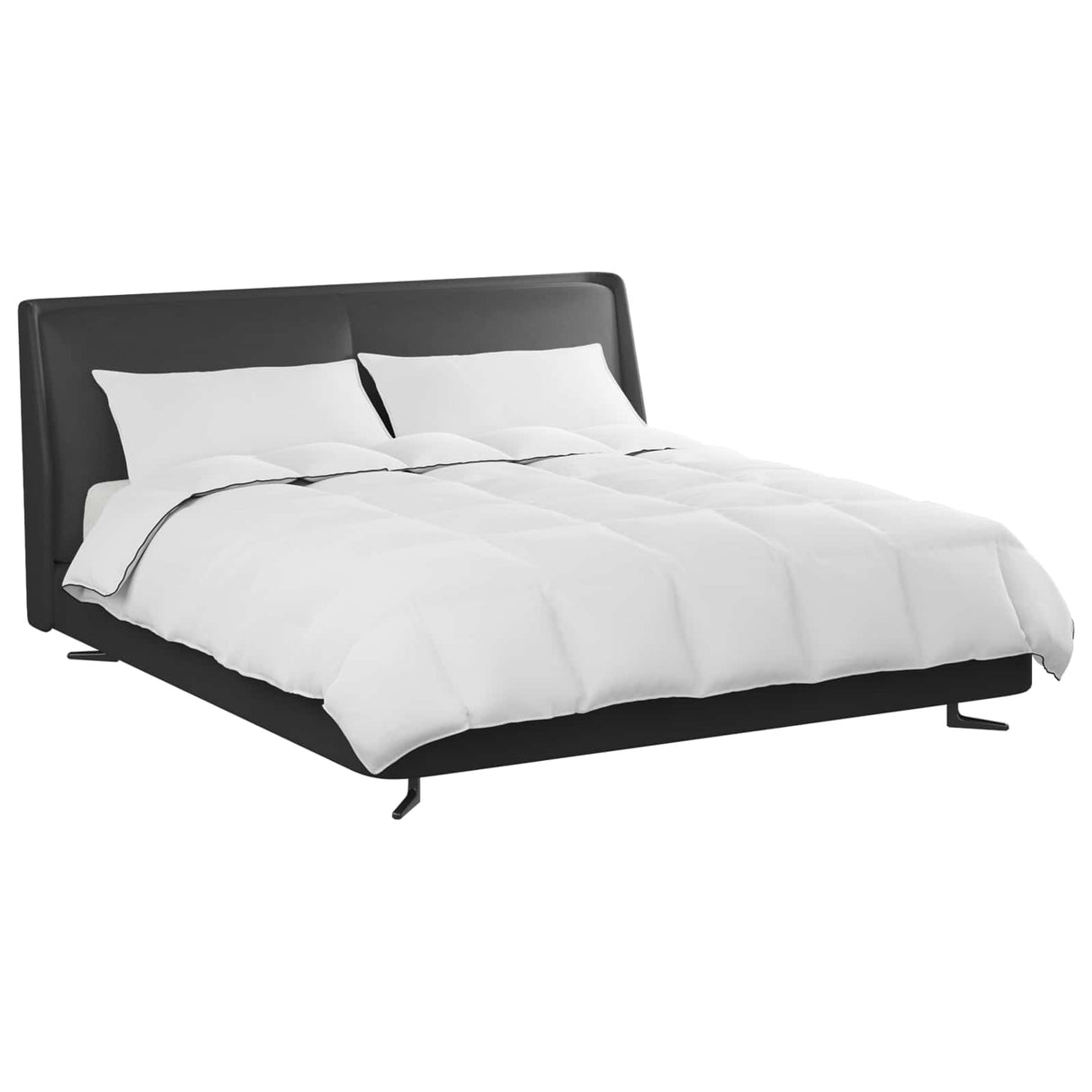 Vidaxl winter dekbed met kussen 3 pcs wit donsveertjes