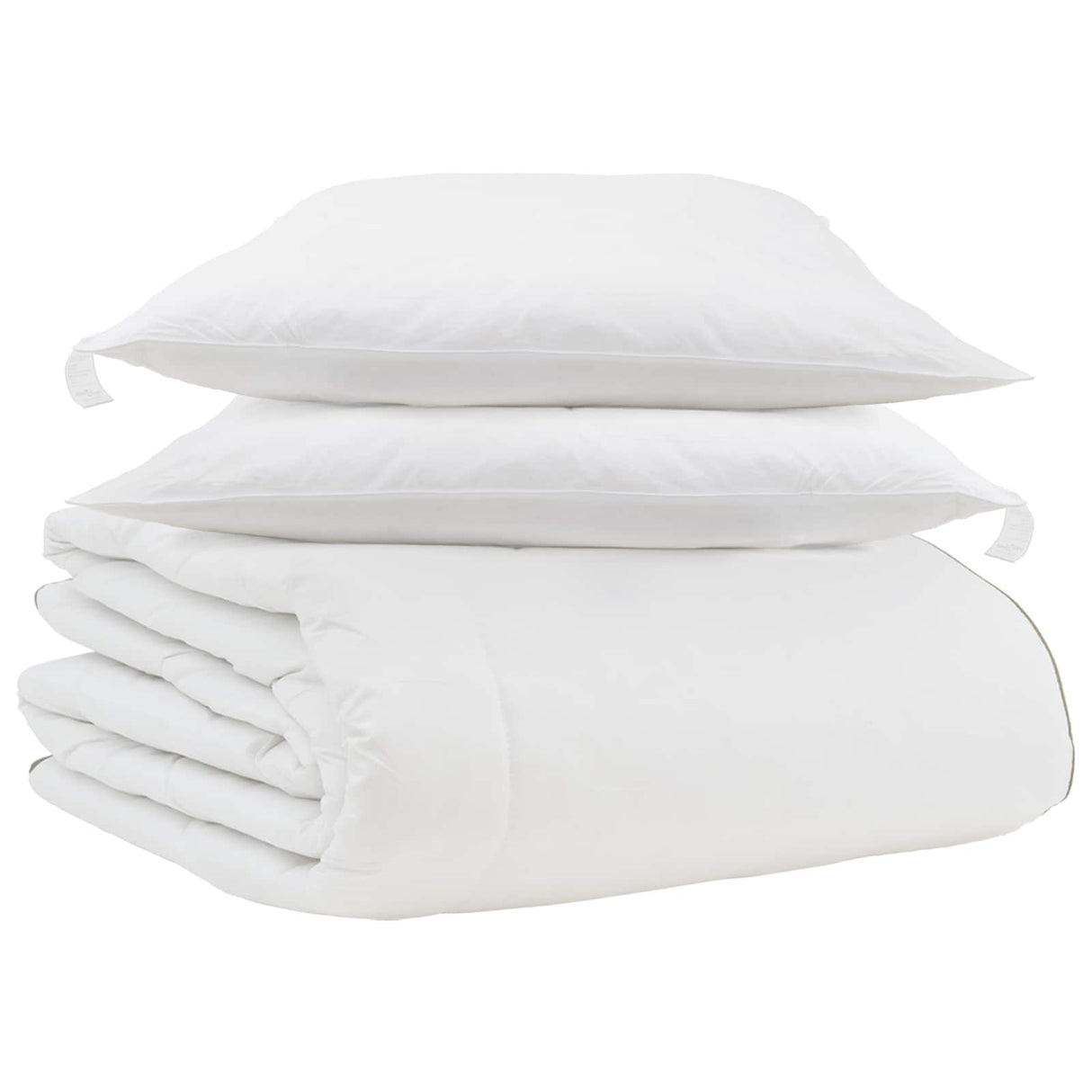 Vidaxl winter dekbed met kussen 3 pcs wit donsveertjes