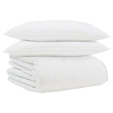 Vidaxl winter dekbed met kussen 3 pcs wit donsveertjes