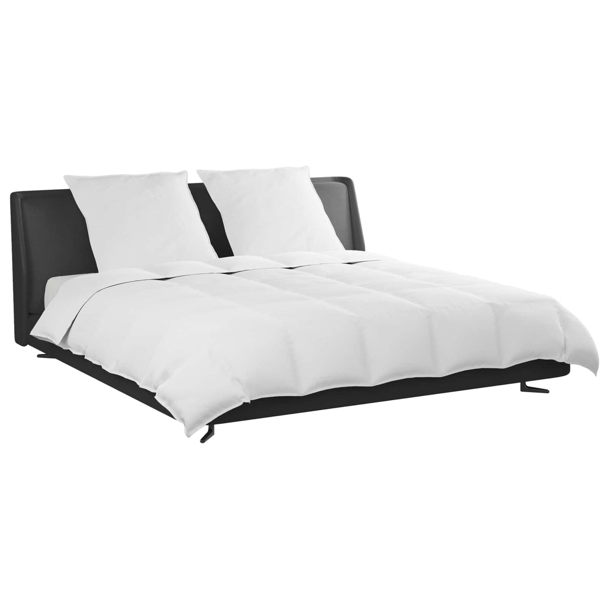 Vidaxl dekbed set met kussen 3 pcs wit donsveertjes