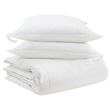 Vidaxl dekbed set met kussen 3 pcs wit donsveertjes