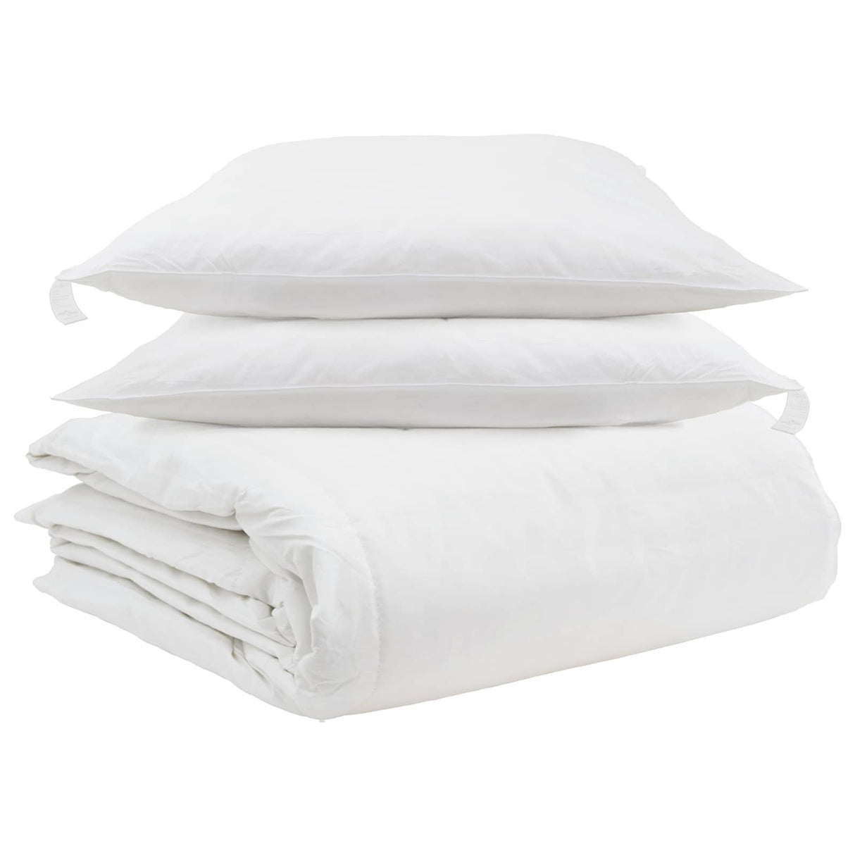 Vidaxl dekbed set met kussen 3 pcs wit donsveertjes