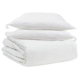Vidaxl dekbed set met kussen 3 pcs wit donsveertjes