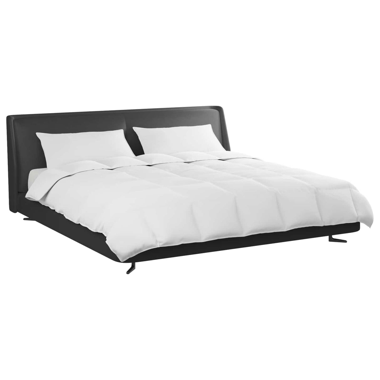 Vidaxl dekbed set met kussen 3 pcs wit donsveertjes
