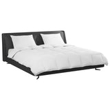 Vidaxl dekbed set met kussen 3 st wit donsveertjes