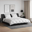 Vidaxl dekbed set met kussen 3 st wit donsveertjes
