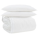 Vidaxl dekbed set met kussen 3 pcs wit donsveertjes