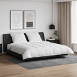 Vidaxl dekbed set met kussen 3 st wit donsveertjes