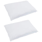 Vidaxl dekbed set met kussen 3 pcs wit donsveertjes