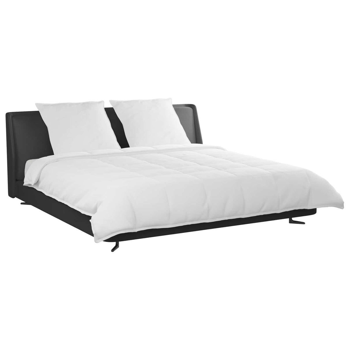 Vidaxl dekbed set met kussen 3 pcs wit donsveertjes