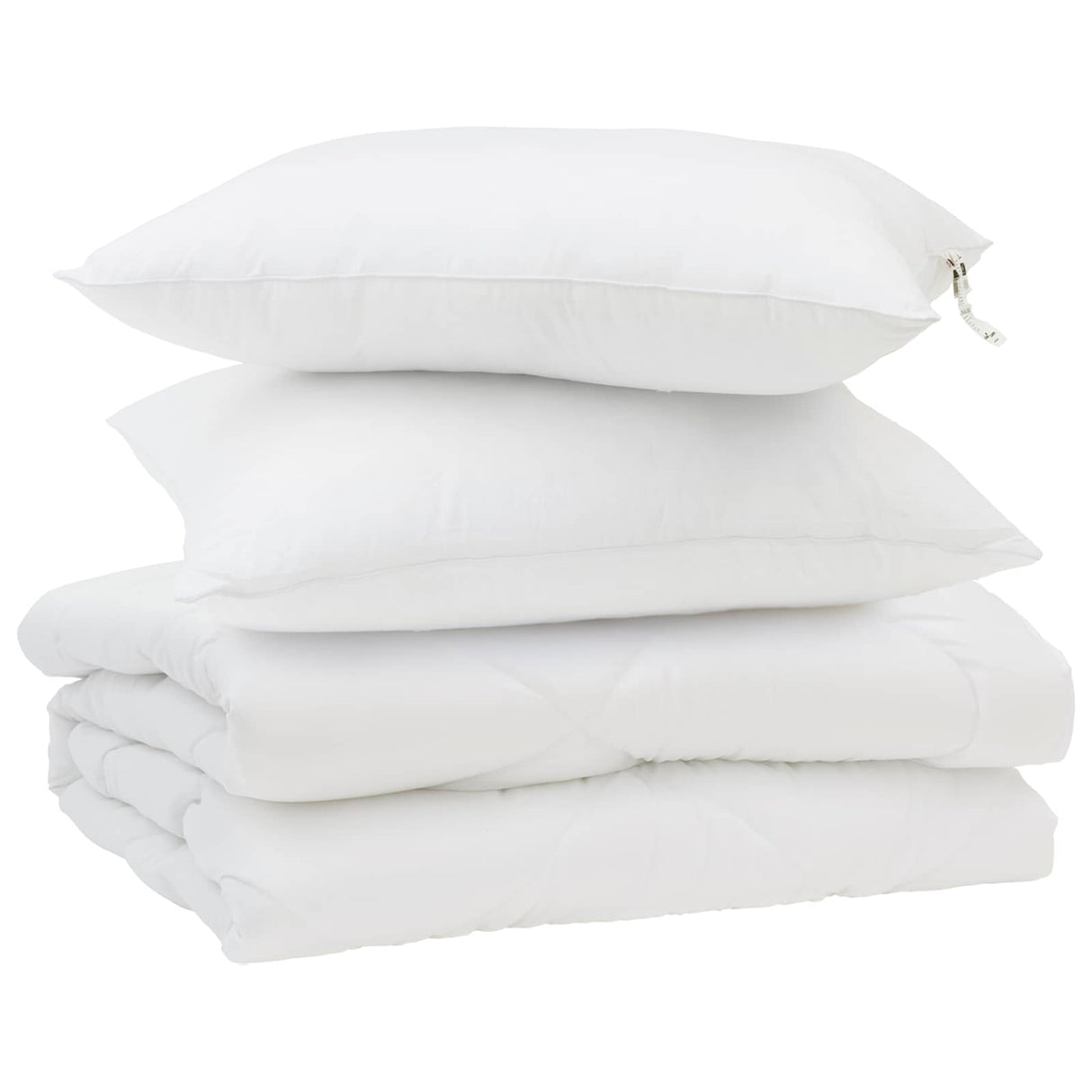 Vidaxl zomer dekbed met kussen 3 pcs wit microfibre