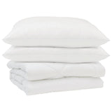 Vidaxl zomer dekbed met kussen 3 pcs wit microfibre