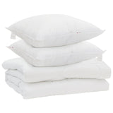 Vidaxl dekbed met kussen 3 pcs wit microfibre