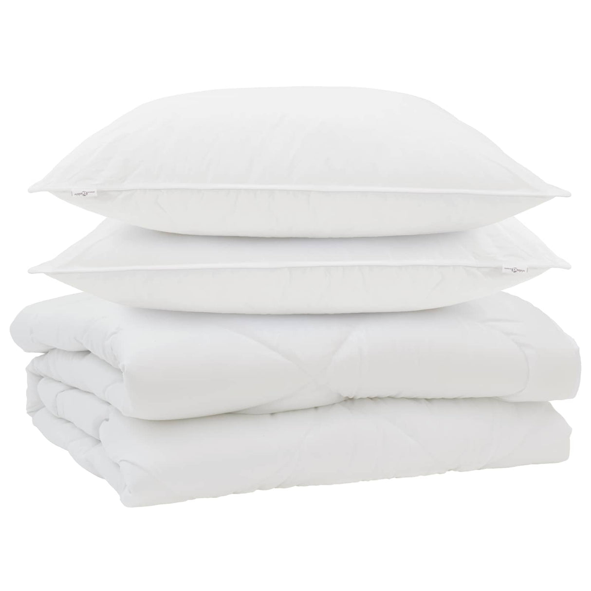 Vidaxl dekbed met kussen 3 pcs wit microfibre