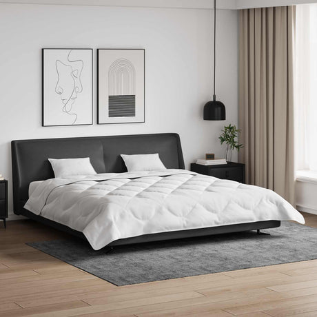 Vidaxl dekbed met kussen 3 st wit microfibre