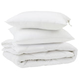 Vidaxl dekbed met kussen 3 pcs wit microfibre