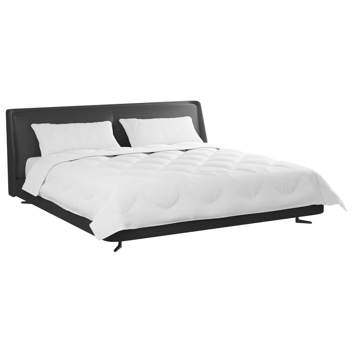 Vidaxl dekbed met kussen 3 pcs wit microvezel