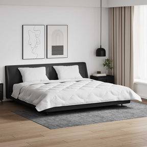 Vidaxl winter dekbed met kussen 3 st wit microvezel