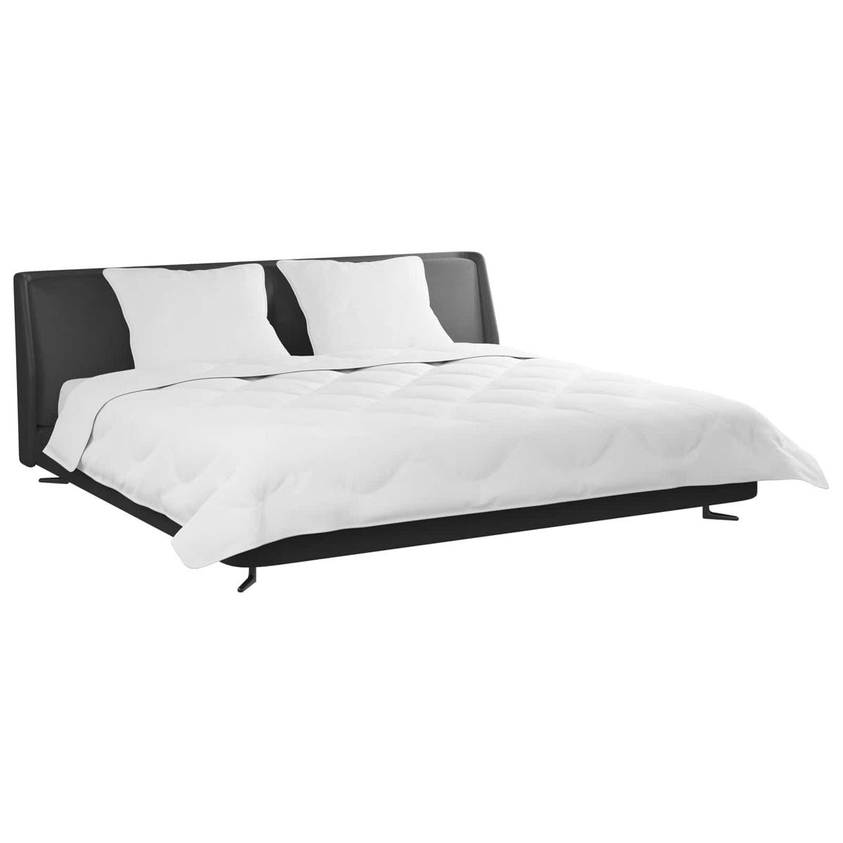 Vidaxl winter dekbed met kussen 3 st wit microvezel