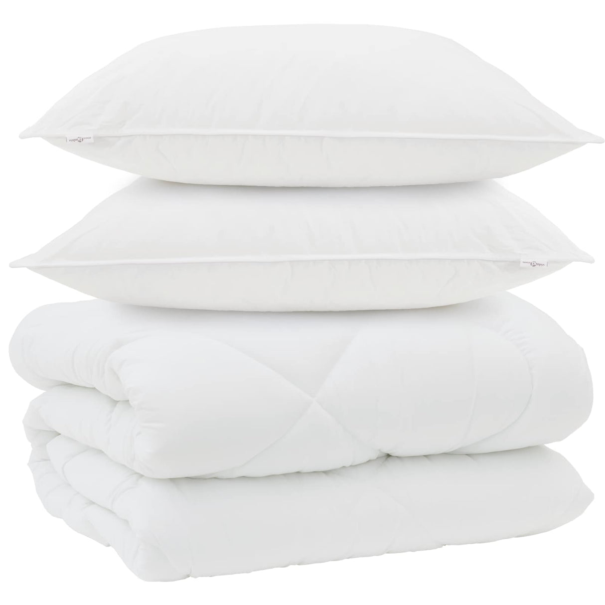 Vidaxl winter dekbed met kussen 3 pcs wit microvezel