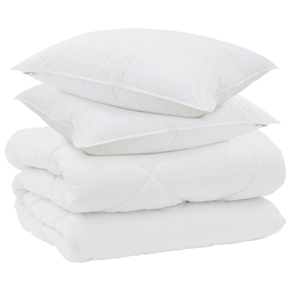 Vidaxl winter dekbed met kussen 3 pcs wit microvezel